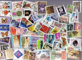 Koko maailma - Postimerkkierä, 100 erilaista.