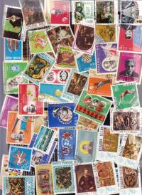 Koko maailma - Postimerkkierä, 100 erilaista. Suurin osa Ecuador/Panama isoja kuvamerkkejä