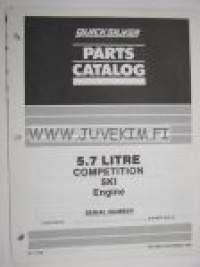 Quicksilver / Mercruiser parts catalog -5.7L Competition Ski Engine serial numbers US B-514627 and up -varaosaluettelo