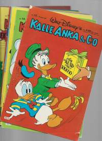 Kalle Anka&amp;Co (Aku Ankka) vuosilta 1981 nrot 12,13,14,15,16,17,18,19,20 ja 21  yht  10 kpl ruotsinkielisiä sarjakuvalehtiä