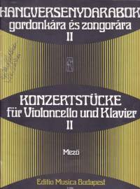 Sellonuotit - Konzertstücke für Violincello und Klavier II,1973. Konserttikappaleita sellolle ja pianolle. Katso sisältö kuvista.
