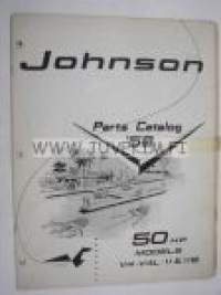 Johnson 50 hp models V4-V4L-11 &amp; 11B outboards 1959 parts catalog -varaosaluettelo