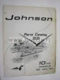 Johnson 10 hp models QD - QDL 20 outboards 1959 parts catalog -varaosaluettelo