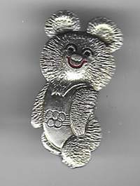 Miska karhu Moskovan Olympialaiset - lukkoneulamerkki   rintamerkki