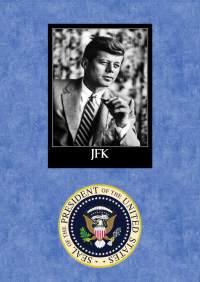 Uusi Presidentti John F. Kennedy JFK juliste koko on A4 eli helppo kehystää.