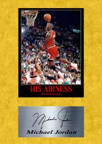 Uusi Michael Jordan Chicago Bulls juliste koko on A4 eli helppo kehystää.