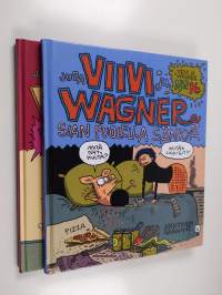 Viivi ja Wagner (2 kirjaa) : Sian puolella sänkyä ; Vau, kuuma kinkku!
