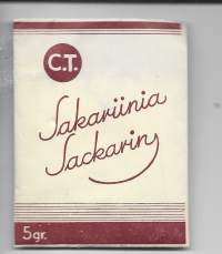 C.T. Sakariinia   5 g  täysi avaamaton tuotepakkaus