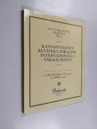 Kansainvälinen keväthuutokauppa = internationella vårauktionen : Helsinki 14. huhtikuuta 1991 = Helsingfors 14 april 1991