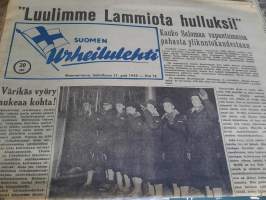 Suomen Urheilulehti ma helmikuun 11 päivä 1952 värikäs vyöry aukeaa kohta, Kauko Salomaa vapautumassa pahasta ylikuntokaudestaan