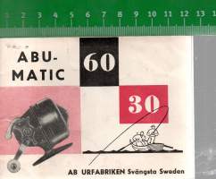 Abumatic 60 - Abumatic 30 tekniset tiedot