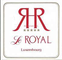 HR Le Royal, Luxenbourg - tarra  matkalaukkumerkki hotellimerkki
