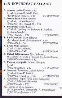 C-kasetti - Moskovan valot 1. Valitut Palat kokoelma 1993. katso esiintyjät/kappaleet kuvista. V92206VV2/1