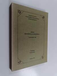 Folia fennistica &amp; linguistica Vuosiartikkelit 1984