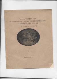 Delegation för Svenska Teatern i Helsingfors för Verksamhet 1920-21