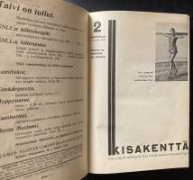 Kisakenttä - Vuosikerta 1934