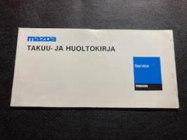 Mazda Takuu- ja huoltokirja (täyttämätön) suomenkielinen.