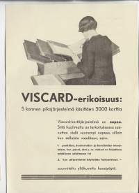 Visacard järjestelmä tuote-esite  1939