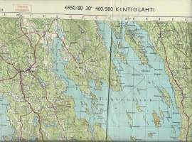 Kontiolahti  1941 -  kartta ainoastaan virkakäyttöön