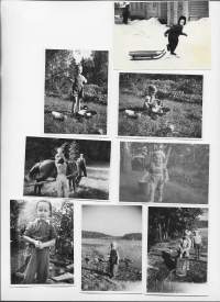 Pikku miehen touhuja 1950 luku valokuva 8 kpl