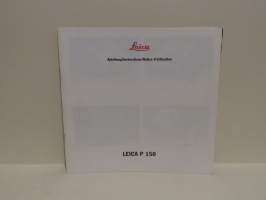 Leica P 150 Instructions