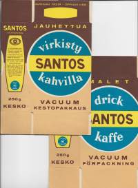 Santos tyhjä  litistetty koottava kahvipaketti - tuotepakkaus