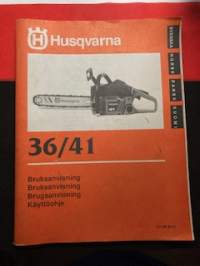 Husqvarna 36/41 -moottorisahan käyttöohjekirja
