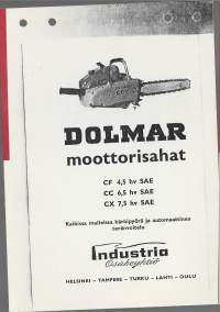 Dolmar - moottorisaha mainos pahvia koko A5  jälkipainos