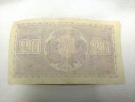 20 markkaa 1939 Litt. D Suomi