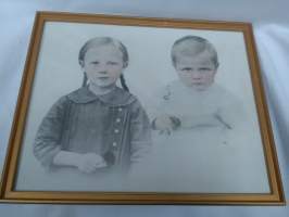 1900-l alun sisarukset valokuva taulu