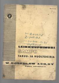 Sampo Leikkuupuimurin takuu- ja huoltokirja 1966