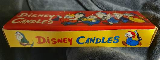 Disney Candles - seitsemän pientä kääpiötä kynttilät. Walt Disney Productions, made in Japan.