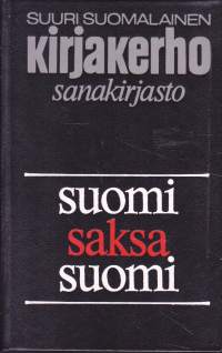 suomi-saksa-suomi sanakirja, 1985.