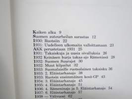 Kuolemankurvasta moukaripörssiin - Eläintarhanajojen autokilpailut 1932-1963