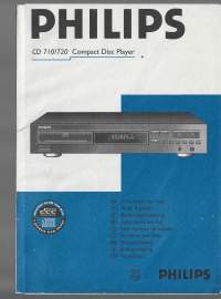 Philips CD 710/720 Compact Disc Player - käyttöohje