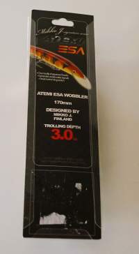 Wobbler ESA Atemi  / Mikko J  Signature serie-  viehe uistin lippa 170 mm   käyttämätön alkuperäisessä pakkauksessa