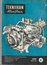 Tekniikan maailma 1959 nr 6 / Maailman suurin voimalaitos, matkaradiokatsaus, Goccomobil, Minolta V 2