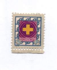 Keltainen risti- joulumerkki v.1915