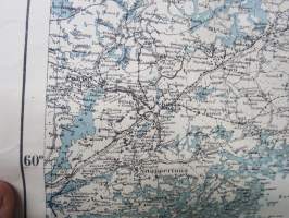Generalkarte von Finnland -1. Maailmansodan aikainen saksalainen kartta