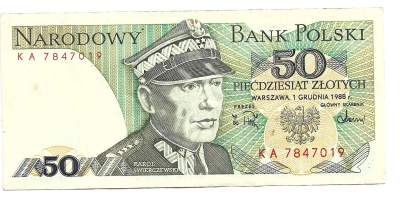 Puola 50 Zlotych 1988  - seteli