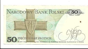 Puola 50 Zlotych 1988  - seteli