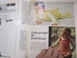 Burda 76 Schnitte unser Baby 1970 neulemalleja lapsille -mukana kaava-arkki + työselostus
