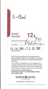 Seteli  12 euro 2007 - tilapäinen maksuväline