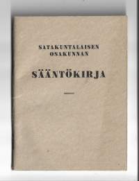 Satakuntalaisen Osakunnan Sääntökirja 1939