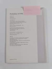 Politiikka 4/1996 : Valtiotieteellisen yhdistyksen julkaisu
