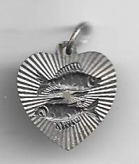 Kalat horoskooppi riipus koru  rintamerkki hopeaa