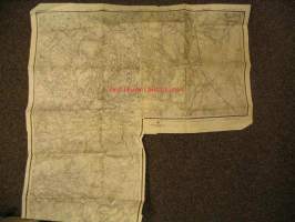 Raseborg-Hauho salainen venäläinen sotilaskartta 1917