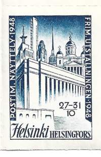 Postimerkkinäyttely Helsinki 1948  - kirjeensulkijamerkki kirjeensulkija