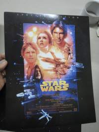Star Wars - 4 kpl isokoikoisia postikorttiviivoitettuja painokuvia