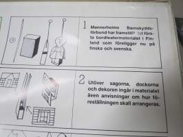 Pöytäteatteri - Mannerheimin Lastensuojeluliiton julkaisema pöytäteatteriaineisto, suomen- ja ruotsinkielinen